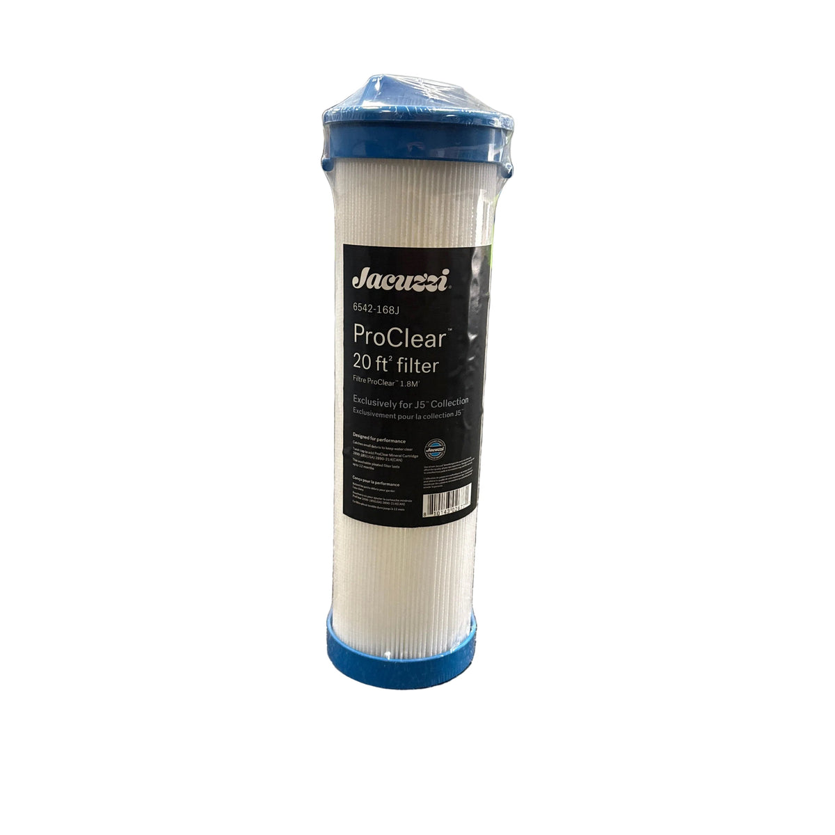 A hot tub filter for jacuzzi spa on white background