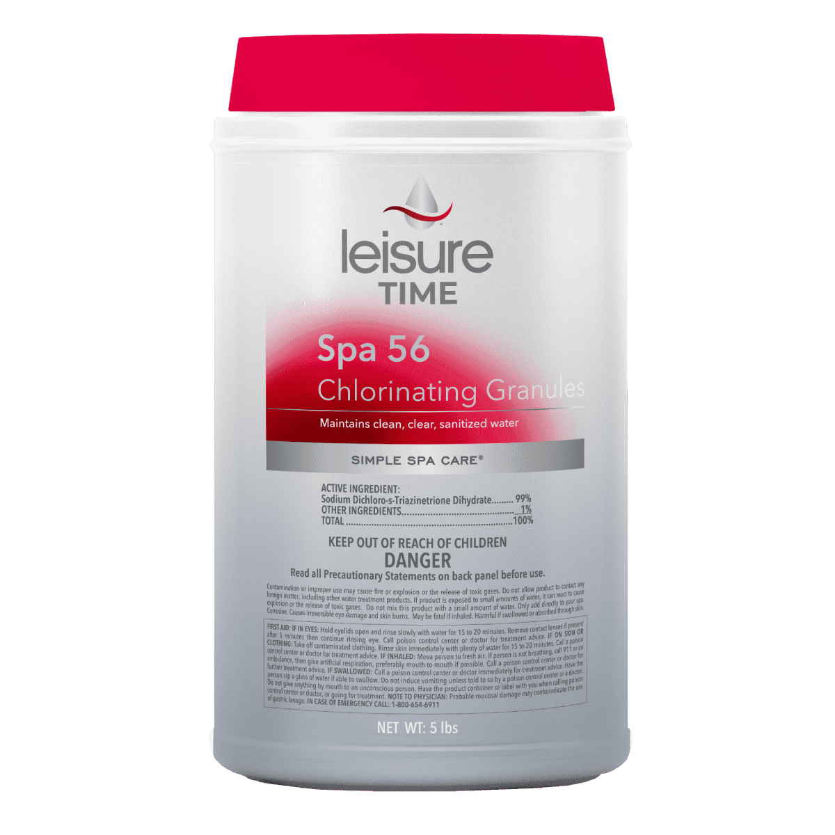 Leisure Time - Spa 56 Chlorine Granules (5 lb) - Jacuzzi Hot Tubs Rochester