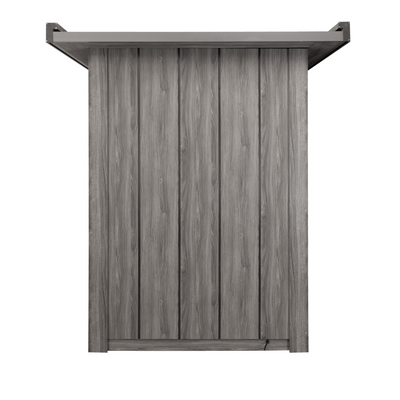 back image of a infrared sauna on a white backdrop